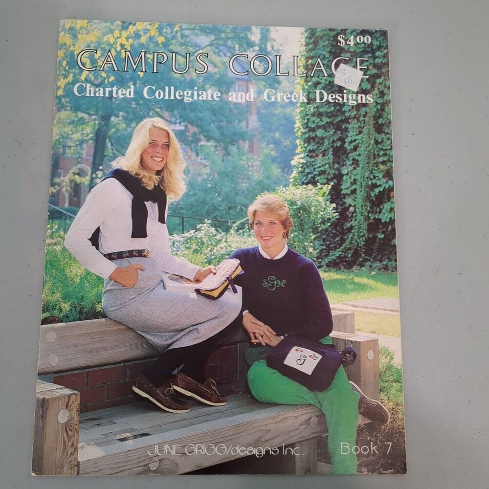Campus Collage Collegiate & Greek designs cross stitch pattern